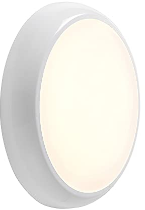 Saxby 95541 Hero Gloss White Outdoor IP65 Microwave Sensor Light Colour Changing Technology LED Bulkhead