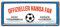 Hansa Fan Blechschild - Deko Fanartikel für Hansa Fans Anhänger - Türschild oder Wanddeko für Werkstatt Partykeller Kinderzimmer Jugendzimmer - mit Blechschilder Befestigungsset - 28x12cm