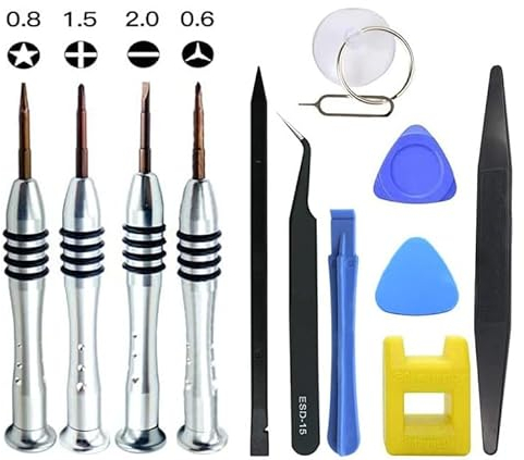 Kit di riparazione cacciavite per Apple iPhone 5 6 6S 7 8 X XS XR SE 11 12 13 14 15 Plus Pro Max mini iPod, iPad, telefoni cellulari, interruttore, orologio, occhiali, fotocamera, tablet, ecc