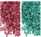 sourcing map 2 Farben Glassplitter 1-4mm glitzernd metallisch Glas 28g Rot Dunkelgrün