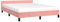 vidaXL Cadre de Lit avec Tête de Lit Sommier à Lattes Lit Rembourré Cadre à Lattes Lit Double Adulte Meuble de Chambre Rose 140x200 cm Velours