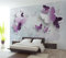 CILODO Purple & Butterflies 3D Wall Mural Wallpaper for Bedroom 350cm×250cm