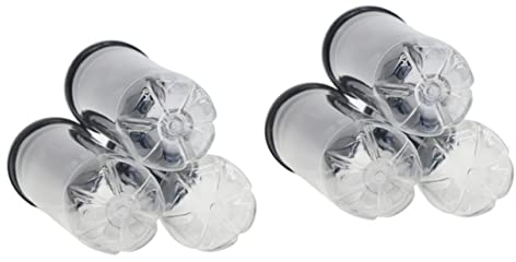CLISPEED 6 Stück Frisch Tragbar Mit Bällen Kunststoffschoner Reise Durchsichtig Outdoor Druckbehälter Organizer Für Flaschentrichter Tennisaufbewahrung Kanister Druckhalter Praktisch