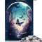 1000 Teile Puzzle Schmetterling Traumpuzzle für Erwachsene Holzpuzzles LernpuzzleFamilienspiel (Größe 50x75cm)