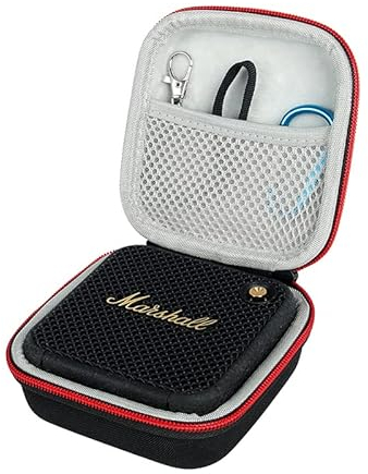 AONKE Étui rigide pour haut-parleur Bluetooth Marshall Willen, organiseur rigide, sac de transport portable, sac de rangement, Noir