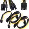 Xiatiaosann Cavo adattatore di alimentazione PCI Express maschio PCI-e 8 pin da 2 pezzi a doppio 2X 8 pin (6+2) maschio (NON compatibile con gli alimentatori Seasonic Sentey e Corsair)