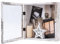 Muzilife 3D Holz Objektrahmen mit Öffnung zum Befüllen 28x28cm Bilderrahmen mit Stecknadeln und Dübel für DIY Display Shadow Box, Geschenk für Familie Freunde Büro, Vintage-Weiß