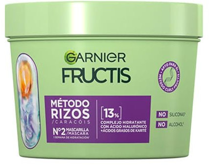Garnier Fructis Fructis No.2 Mascarilla Capilar Método Rizos, 370 ml