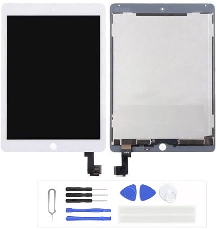 genérico LCD Táctil para iPad Air 2 iPad 6 2014 A1566 A1567 Reparación y Sustitución de Pantalla táctil LCD Asamblea (Blanco)