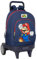Super Mario World Großer Rucksack mit Rädern, kompakt, abnehmbar, ideal für Kinder verschiedener Altersgruppen, bequem und vielseitig, Qualität und Widerstandsfähigkeit, 33 x 22 x 45 cm, Marineblau,