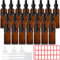 LOSYHU 30PCS 30ml Amber Dropper Bottle Glass Dropper Bottles Amber Oil Bottles 1 oz Pipettes Sample Dropper Bottle for Essential Oils Perfumes Liquids Chemistry Lab