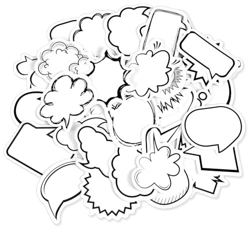 Mabor 90 etichette adesive vuote da scrivere su finestre di dialogo decorative adesivi di carta etichette adesive carine adesivi da scrittura per scrapbooking bottiglia d'acqua diario buste planner