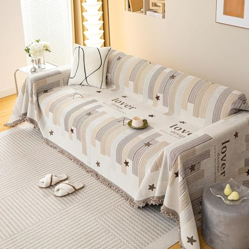 Generisch Sofa Überwurfdecke Ecksofa XXL rutschfest L Form, Sofaüberwurf Decke, Couchdecke Überwurf Eckcouch U Form, Sofa Schutzdecke Couch Überwurf Sofaüberwurf (#82,180x400cm)