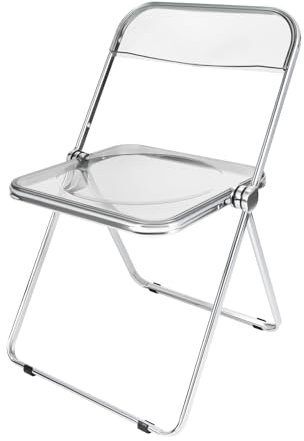 GMSLuu Hochwertige Klappstuhl für Esszimmer Büro Konferenz 45x47x74 cm (Grau)