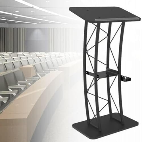 Stehpult für Kirche, schräge Konferenzkanzel, tragbar, für Reden, Eröffnungsfeiern, Schwarz