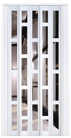 Porte coulissante, Porte Pliante accordéon Portes de placard accordéon pour chambres à coucher - Porte à enroulement à isolation phonique de 22 32 42 52 62 72 80 pouces de largeur - Séparateur de pièc