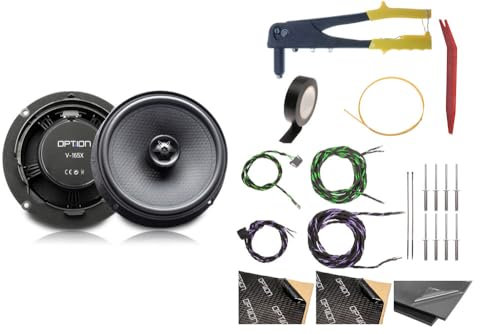 Option Heck-Lautsprecher kompatibel mit VW ID.3, Nachrüstset inkl. Dämmung