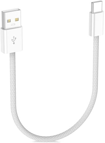 Carplay Câble Charge Tressé pour iPhone 16e 16 15, 3A 18W 30cm Tressé Carplay Câble USB A vers USB C pour Apple CarPlay & Android Auto,Chargeur Voiture Données pour Samsung A16 A06 A56 A26 Pixel 9 8a
