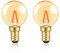 Caldarax G40 Vintage Glühbirne E14 LED 1W, Amber Edison Birne E14 Ersetzt 10W Glühlampen, Warmweiß 2200K, 360°Abstrahlwinkel, Nicht Dimmbar, Für Deckenleuchter, Dekolampen, 2 Stück