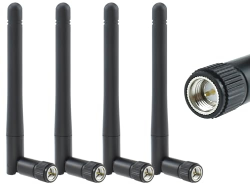ZDRU - 2.4GHz / 5.8GHz Dual Band WiFi Antenna 3dBi MIMO SMA Male for WiFi Router, Wireless Network Card, USB Adapter, Security IP Camera, Video Surveillance Monitor (Package