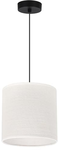 Light Home JUTA Hängelampe Glamour Höhenverstellbar - Modern Lampe Hängend fur Esszimmer- Glamour Pendelleuchte - Wohnzimmerlampe Rund - E27 Glühbirne - Schwarz Kabel ⌀ 15 cm