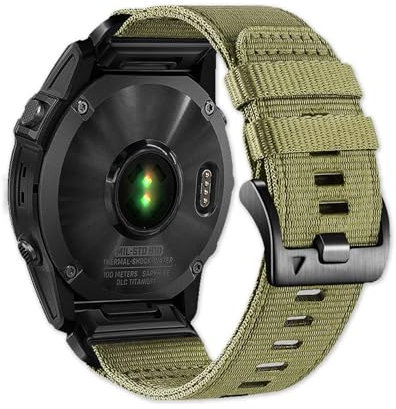 CLKE Nylon Armband für Garmin Fenix 7 / Fenix 6 / Fenix 5 / epix Pro 47mm, Verbessert Quick Fit 22mm Weave Nylon Gurtband Sport Handgelenkbänder für Instinct 2, Forerunner 955/965, Epix 2