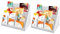CROWNSHOP 2PCS Cardboard Display Stands 38x22x20CM Kids Bookshelf 4 Tier Storage Stands White Pre-assembled Retail Display Rack for Toys Books