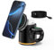 3 in 1 Wireless Charger iPhone Cube with Night Lamp, Magnetic Apple Watch Charger Station with USB C Cable for iPhone 16/15 Pro Max/Plus, Apple Watch 10/AirPods, Foldable Multiple Charging Dock Stand