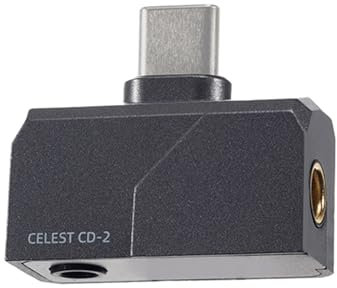 QOA Celest Mini Portable IEM DAC, in Ear Monitor Amplifier, USB C to 3.5/4.4mm Output Headphone Amplifier, High Resolution 32bit/384kHz, HiFi Earbuds Amp for Phone/PC (Gunmetal Grey)