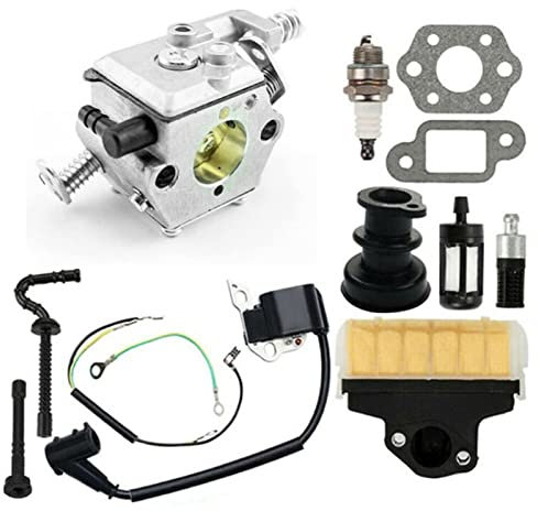 Jodriva for STIHL, Kettensäge MS210 MS230 MS250 021 023 025 Vergaser Kit Kraftstofffilter Kraftstoffleitung Zündkerze Zündkerze für Freischneider