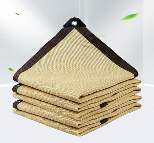 Filet Anti Chaleur 3x3 Voile d' ombrage Rectangulaire Toile Pergola 4x3 Voile D Ombrage 2x3 Rectangulaire Filet Anti Chaleur Filet Anti Feuille Piscine Coupe Vent,beige-2x4m