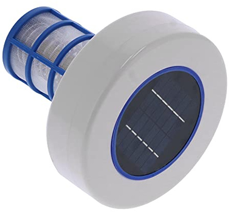 Badafaci Solarbetriebener Pool-Ionisator, Schwimmbadreiniger mit Hochwertigem ABS und Stahldraht für Outdoor Pond SPA Fountain Creek Landscape Pools