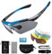 ROCKBROS Fahrradbrillen Polarisierte Sonnenbrille mit 5 Wechselgläsern Damen Herren Sportbrillen Radbrille für Outdoor-Sport Radfahren Laufen Angeln