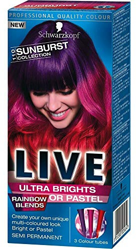 Schwarzkopf Live Ultra Brights oder Pastell Rainbow fügt 110 Sunburst Collection.
