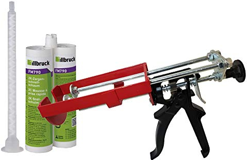 Axppin Kombiset 1x FM790 Zargenschaum á 210ml + 2K Pistole DM21-Metall