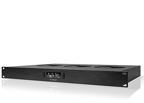 AC Infinity CLOUDPLATE T2, Rack Mount Fan 1U, Top Exhaust Airflow, for Cooling AV, Home Theater, Network 19” Racks