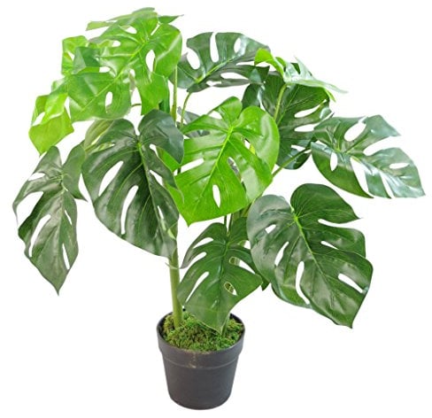 Leaf Plante Artificielle en Forme de Feuille Monstera 80 cm