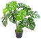 Leaf Künstliche Pflanze mit Blättern, Schwarz, 80 cm Monstera, 80cm LEAF-7151