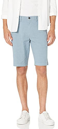 Amazon Essentials Men's Slim-Fit 11 Lightweight Comfort Stretch Oxford Short (Previously Goodthreads), Pale Blue, 34W