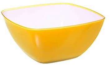 Secret de gourmet - Saladier square jaune 14 cm