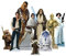 STAR CUTOUTS TT012 Star Wars Heroes Tops aka Table Toppers 9 Mini Cardboard Cutouts Chewbacca and Many More Perfect Articles for Children's Birthday and Theme Party Decorative Figures, Multicolour