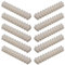GTSE 10 Pack of 12 Way 15 Amp Electrical Connector Block, 137mm Length, White Terminal Block Electrical Connector Strips