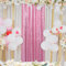 Toile de fond rideau paillettes toile de fond Studio toile de fond Selfie toile de fond pour fête de mariage anniversaire événements décor porte rideau Shimmer nuptiale douche décors(2FTx8FT, Or rose)