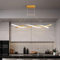 LED Pendelleuchten Gold Esstisch Esszimmer Lampen Hängelampe Moderne Dimmbar Mit Fernbedienung Hängeleuchte Wohnzimmer Küchenlampen Hängend Leuchte für Büro Couchtisch Hotel Bar Deko Decke Pendellamp