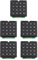 Jopto 5 Stücke 4x4 Matrix Keypad Tastatur 4 x 4 Matrix Array 16 Switch Tastatur Modul 16 Key MCU Membran Switch Keypad Kompatibel mit Arduino und Raspberry Pi