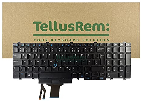 TellusRem ersatztastatur Deutsche Nicht Hintergrundbeleuchtung für Dell Latitude E5550 E5570 5580 5590