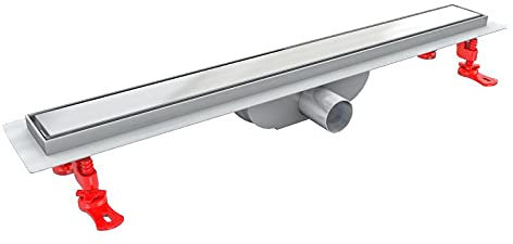 600mm Long INOX Walk-in Bathroom Floor Linear Shower Tile Mounting Channel Drain