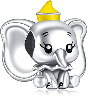 MGIUL Elephant Beads Charm Pendant für Armbänder Halsketten 925 Sterling Silber Anhänger Perlen Schmuck Geschenk für Frauen