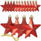 COM-FOUR® 16x bruchfeste Sternaufhänger - Christbaumschmuck in Sternform - dekorativer Weihnachtsschmuck - Tannenbaumkugeln in 3 Designs - Weihnachtsdekoration
