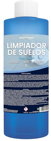 PLANTAWA Limpiador de Suelos para Robots Fregasuelos 1L | Limpia Suelos para Robot, Enjuague | Detergente para Robot Alta Concentración y Secado Rápido. Todo Tipo Robots